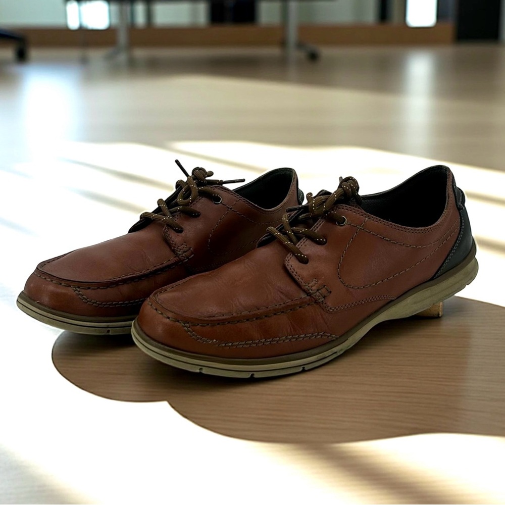 Clarks Men's‎ Brown Leather Boat Shoes